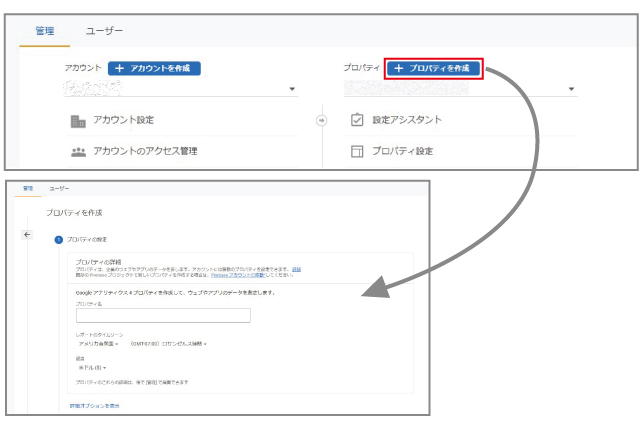 GA4プロパティ設定する手順